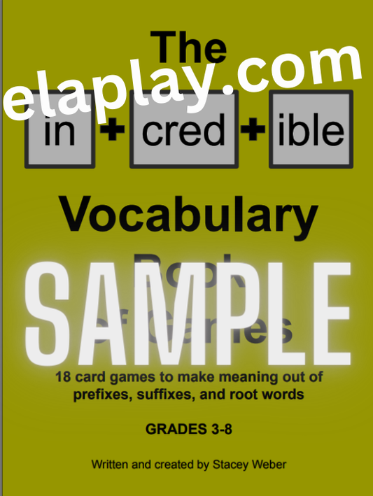 The Incredible Vocabulary Book of Games (BOOK)