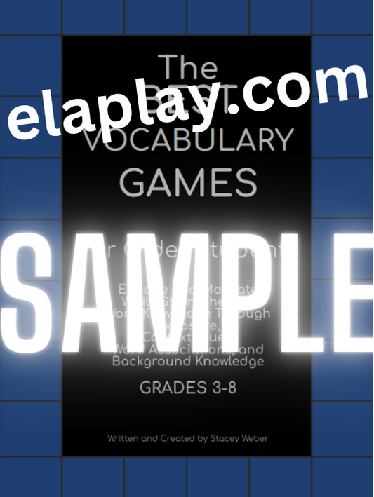 The Best Vocabulary Book of Games for Older Students (BOOK)