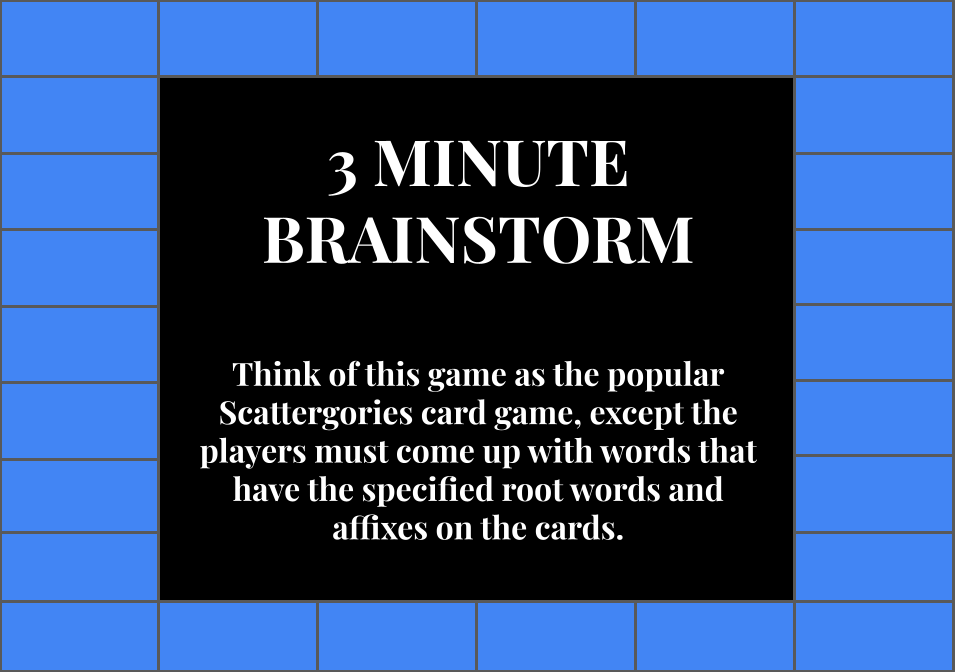 3-Minute Brainstorm