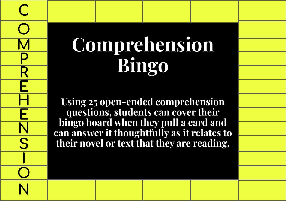 Comprehension Bingo