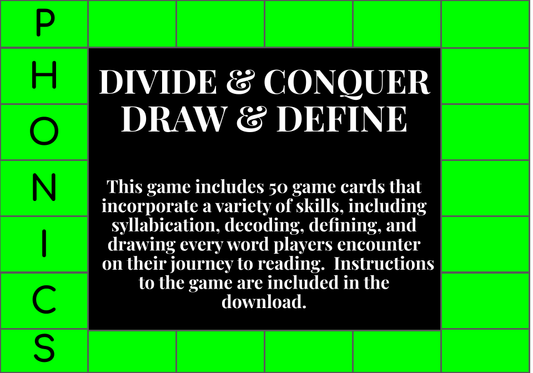 Divide & Decode + Draw & Define