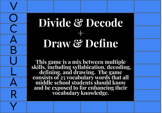 Divide & Decode + Draw & Define