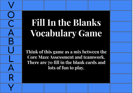 Fill In the Blanks Vocabulary Game