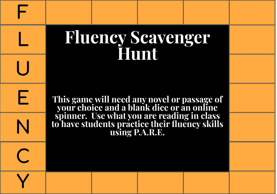 Fluency Scavenger Hunt