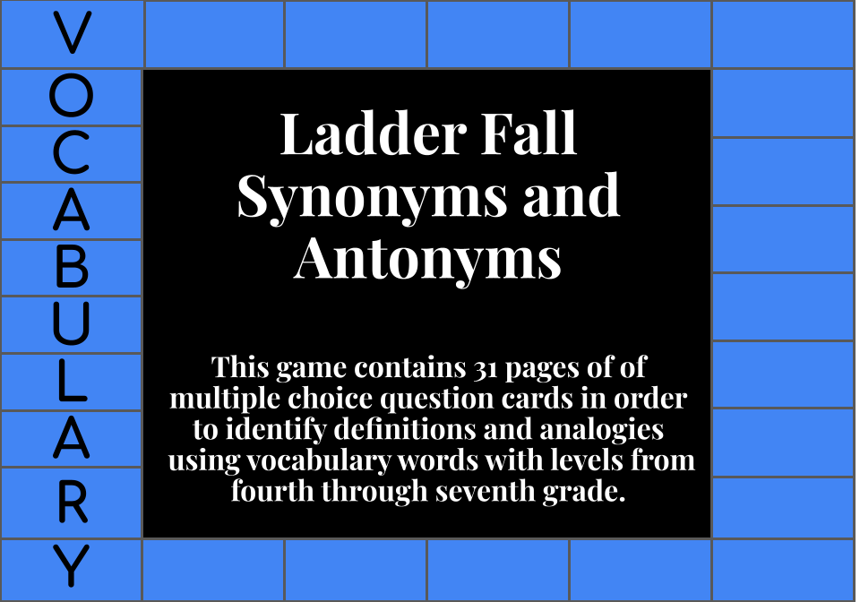 Ladder Fall Synonyms and Antonyms