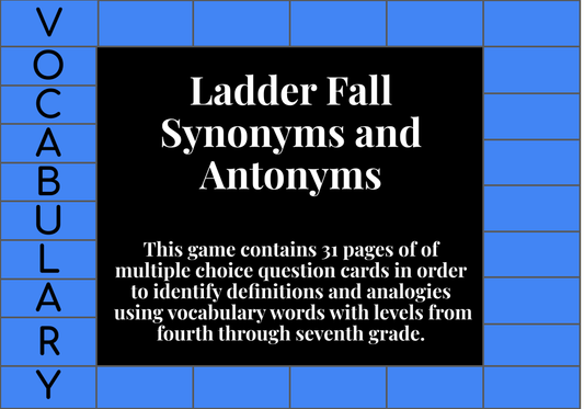 Ladder Fall Synonyms and Antonyms