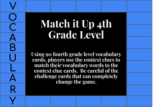 Match it Up 4th Grade Level