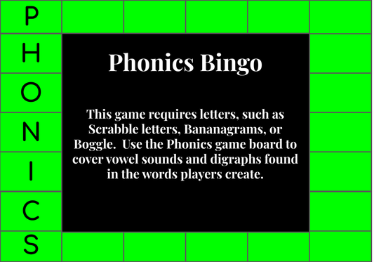 Phonics Bingo