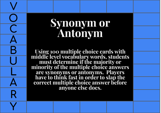 Synonym or Antonym